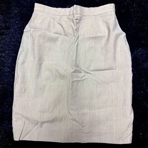 Brenda Ashe Tan/Blue Striped Skirt